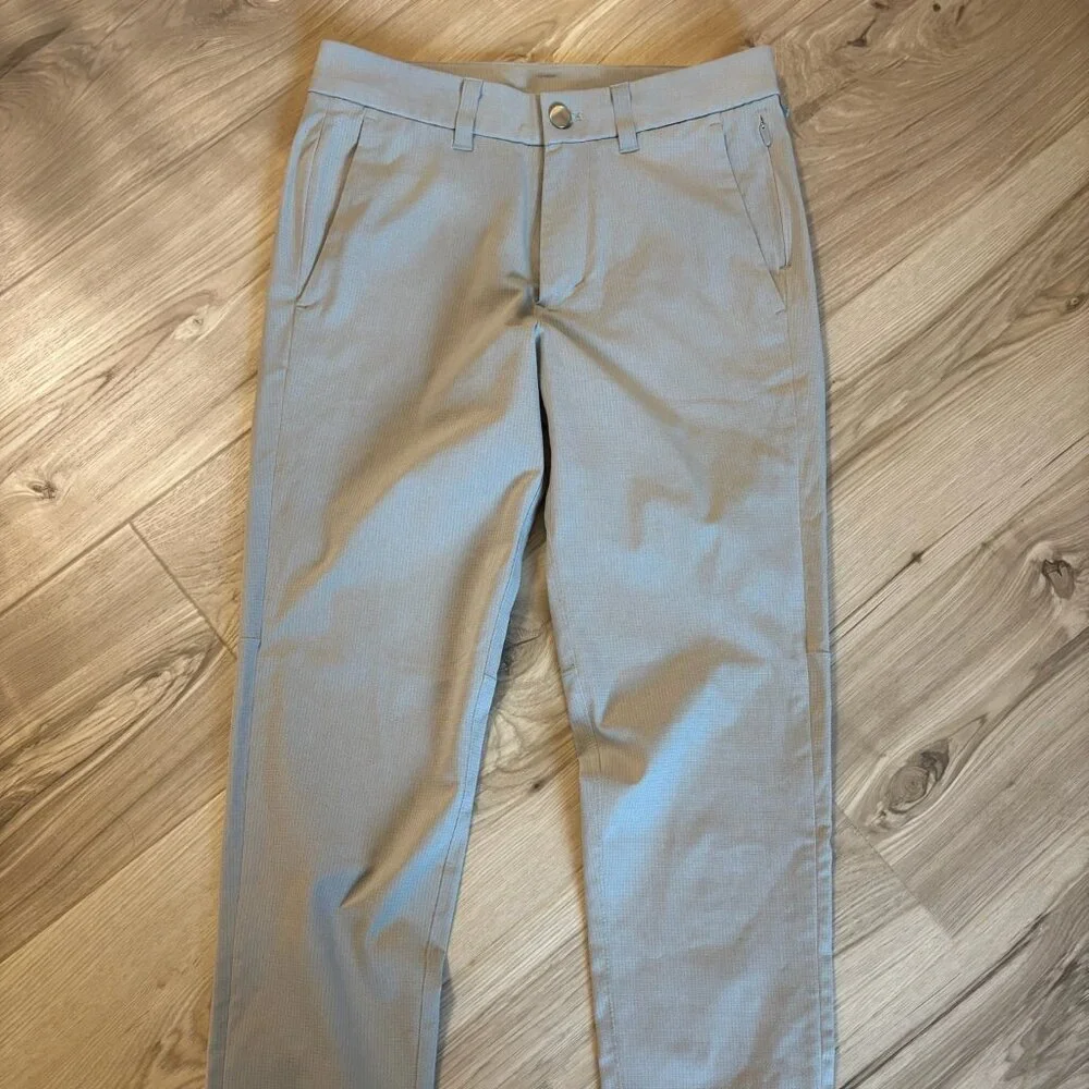 Lululemon Men's Pants 28x30 Light Grey Commission Slim Ventilight Golf Travel - Picture 1 of 4